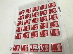 Genuine 100 x 1st Class Royal Mail Large Letter Stamps UK postage First Class