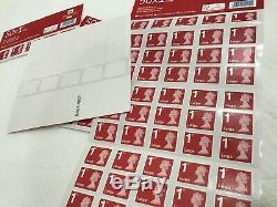 Genuine 825 x 1st Class Royal Mail Large Letter Stamps UK postage First Class