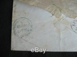 Great Britain 1853 Ocean Penny Post Illustrated Cover tied with imperf Penny Red