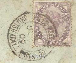 Great Britain 1d-lilac BOER WAR-FIELD POST OFFICE 51-BRITISH ARMY S. AFRICA