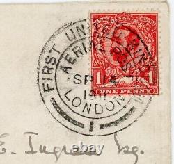 Great Britain FIRST UNITED KINGDOM AERIAL POST-LONDON 1-SP/14/1911-CORONATION-IL