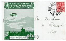 Great Britain FIRST UNITED KINGDOM AERIAL POST-LONDON-SP/9/1911-CORONATION-ILLUS
