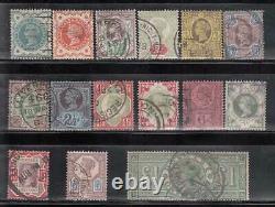 Great Britain Mail 1887-1900 Yvert 91/105 Used Victoria