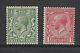 Great Britain Mail 1913 Yvert 157/8 MH George V No 157 Serviced