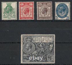 Great Britain Mail 1929 Yvert 179/83 MH