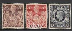 Great Britain Mail 1939 Yvert 224/26 MNH George VI