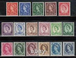 Great Britain Mail 1952-54 Yvert 262/278 MNH Elizabeth II