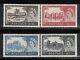 Great Britain Mail 1958 Yvert 283A/6A MNH Castles