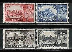 Great Britain Mail 1959 Yvert 351/4 MNH Castles