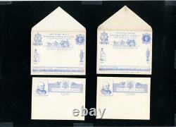Great Britain Post Cards 8x 1890's Commems Official's Mint