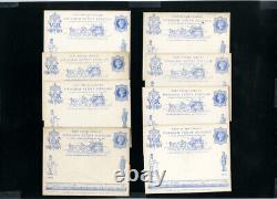 Great Britain Post Cards 8x 1890's Commems Official's Mint