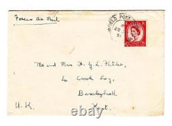 Great Britain SG#519b(single frank)FORCES IN KOREA-FIELD POST OFFICE 28/SP