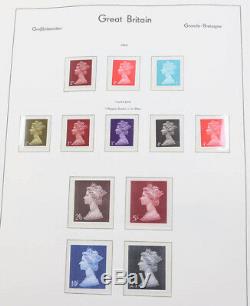 Großbritannien 1969 bis 1997 postfrische Sammlung in 2 Leuchtturm Alben