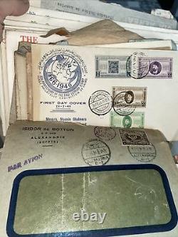 Huge Collection Of First Day Covers, Air Mail Letters, postcards & Postal Ephemera