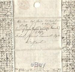 JAMAICA Letter POSTED IRELAND Cork 1826 Dublin MIDDAY MAIL Cross-Written MS1684
