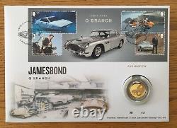 James Bond ULTRA RARE Gold Proof Cover #12 of only 50 Royal Mint/Royal Mail