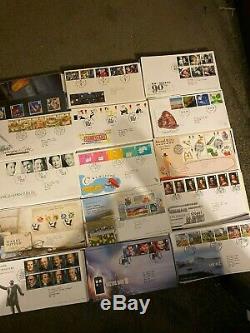 Job Lot of ROYAL MAIL FDC First Day Covers 1991 2017 x 364 Excellent Condition