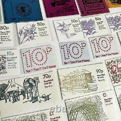 Large Collection Of Great Britain Stamp Booklets 1950s 60s 70s & 80s