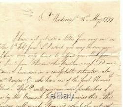 MADIERA Letter Re TENERIFE 1799 NAVAL MAIL HMS Diamond Cover London Penny Post