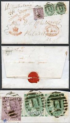 Mail from United Kingdom During the American Civil War 1864 Registered Entire