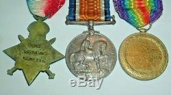 Medals-original Ww1 South African Bi-lingual 1914-15 Star Trio Telegraph & Post