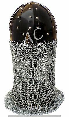 Medieval Viking Armor Chain Mail Helmet Knight Armour Norman Battle Spectacle
