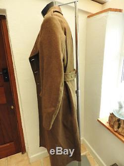 Military Post WW2 Royal Engineers Great Coat Dismounted Uniform Canadian (5091)