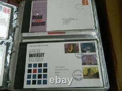 Over 350 GB Qeii First Day Covers In 6 Royal Mail Albums