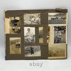 Photo Album Pages Pre & Post WWII Great Britain Family Life