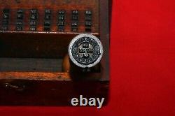 Post Office Date Stamp Complete Set in Vintage Wooden Box Very Rare
