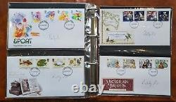 Post Office First day cover album Job lot Bulk lot 80+ sets + cover. Mint cond