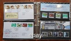 Post Office First day cover album Job lot Bulk lot 80+ sets + cover. Mint cond