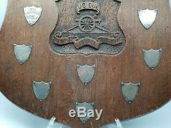 Post WW1 British Army Royal Garrison Artillery Award Plaque Shield VC Winner