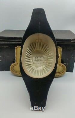 Post WW1 British Royal Indian Navy Bicorne Hat + Epaulettes & Tin E. Forbes
