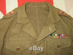 Post WW2 British Army Officers Uniform Battledress Blouse & Trousers Size 18