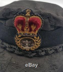 Post WW2 British Merchant Navy Peaked Cap Named + Ship Provenance Ex Museum