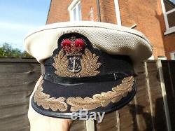 Post-WW2 Royal Navy Officers Uniform & Hat Commander K D Vicary 1961
