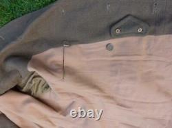Post WWII 1954 British Army Military Officer's Melton Wool Greatcoat, Overcoat