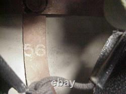 Post WWII BRITISH TYPE DUTCH B56 2SLN STEEL HELMET with Liner & Chin Strap