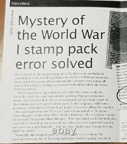 Post office at War 1916 Royal Mail WWl Stamp pack Alfred/Albert Knight Error