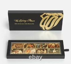 ROLLING STONES 60th Anniversary GOLD PLATED STAMP SET LIMTED EDITION 1962
