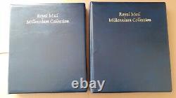 ROYAL MAIL MILLENNIUM 2 ALBUM COLLECTION 1999 & 2000 Mint Sets Packs & FDCs