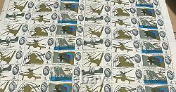 Rare 1965 GB Royal Mail 4d Battle Of Britain 1940 Stamps Complete Sheet 61173