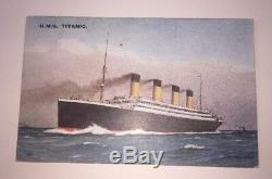 Rare, Titanic Post Card, Postally Used from Great Britain to New York