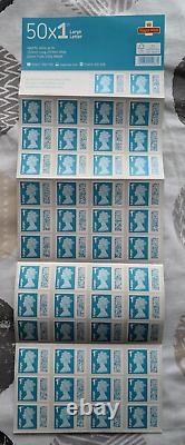 Royal Mail 1st Class Large Letter Postage Stamps New Barcode x 50 BBSL1