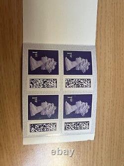 Royal Mail 1st Class Stamps Book of 80x Genuine Self-Adhesive Barcoded £108 Face