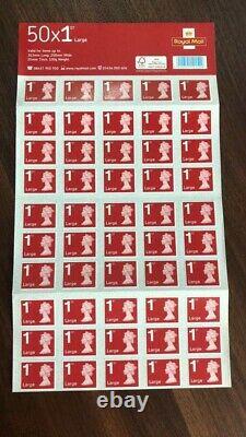 Royal Mail 1st First Class Large Letter Postage Stamps 505=250 Stamps