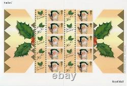 Royal Mail 2001 Christmas'Consignia' set of 2-Complete sheets FREE UK POSTAGE