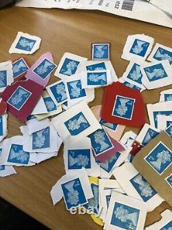Royal Mail 2nd Class Security UNFRANKED stamps x 500 on paper UK GB VERY GOOD