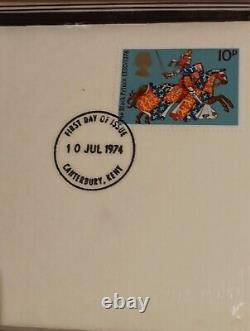 Royal Mail FDC Great Britons Silver Coin Covers 1974
